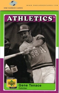 2001 Upper Deck Decade 1970's Oakland Athletics Baseball Card #6 Gene Tenace - Picture 1 of 2