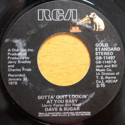 DAVE & SUGAR I'M KNEE DEEP IN LOVING YOU 45RPM 7" JUKEBOX RECORD VG+ RCA - Image 1 of 4