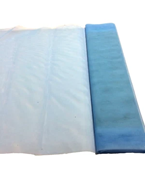 TELA DE TUL DE RED DE NAILON AZUL CIELO: $2,50 P/M: Foto 1 de 3