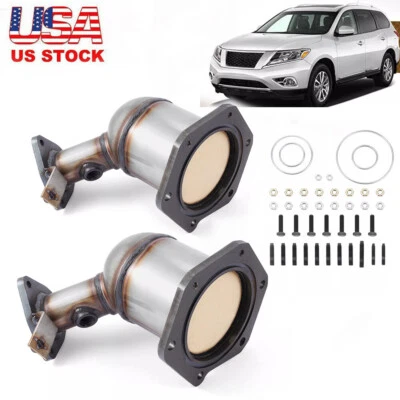 Catalytic Converter Set For Nissan Pathfinder 3.5L Bank 1 and 2 2013 2014 - 2019 - Image 1 of 4