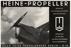 Propeller Heine Berlin Reklame 1936 Luftschrauben Flugzeug Werbung