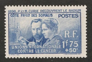1938 Somali Coast - Sc# B2 - Pierre & Madame Curie. MNH Cv$8.75 - Picture 1 of 1