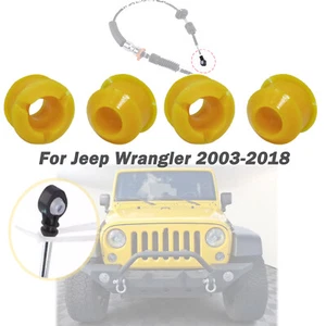 4PC For Jeep Wrangler Gear Shift Cable Bushing Transmission Transfer Case 03-18 - Picture 1 of 9