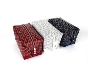 Ladies Go*ya_rd Clutch Wash Bag Cosmetic Bag Storage Bag Printed Zip Tofu Bag UK - Picture 1 of 16