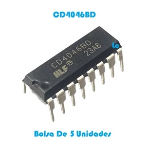 Circuito Integrado CD4046BD CD4046 DIP16 - Phase Locked Loop - Bolsa 5 Unidades - Imagen 1 de 2