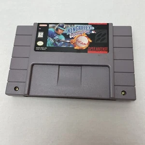 KEN GRIFFEY JR.'S WIN RUN 1996 autentico Super Nintendo SNES TESTATO - Foto 1 di 6