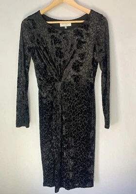 Stunning Laura Ashley black velvet occasion evening dress size 10 - Image 1 of 4