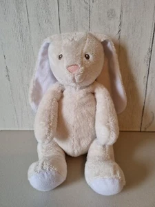 Tesco Bunny Rabbit Soft Toy Cuddle & Love Comforter Cream White Approx 9” Seated - Picture 1 of 10
