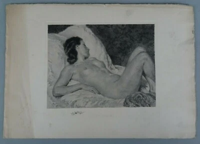 Xavier BRICARD estampe gravure femme nue numérotée 82/250 etching - Photo 1/2
