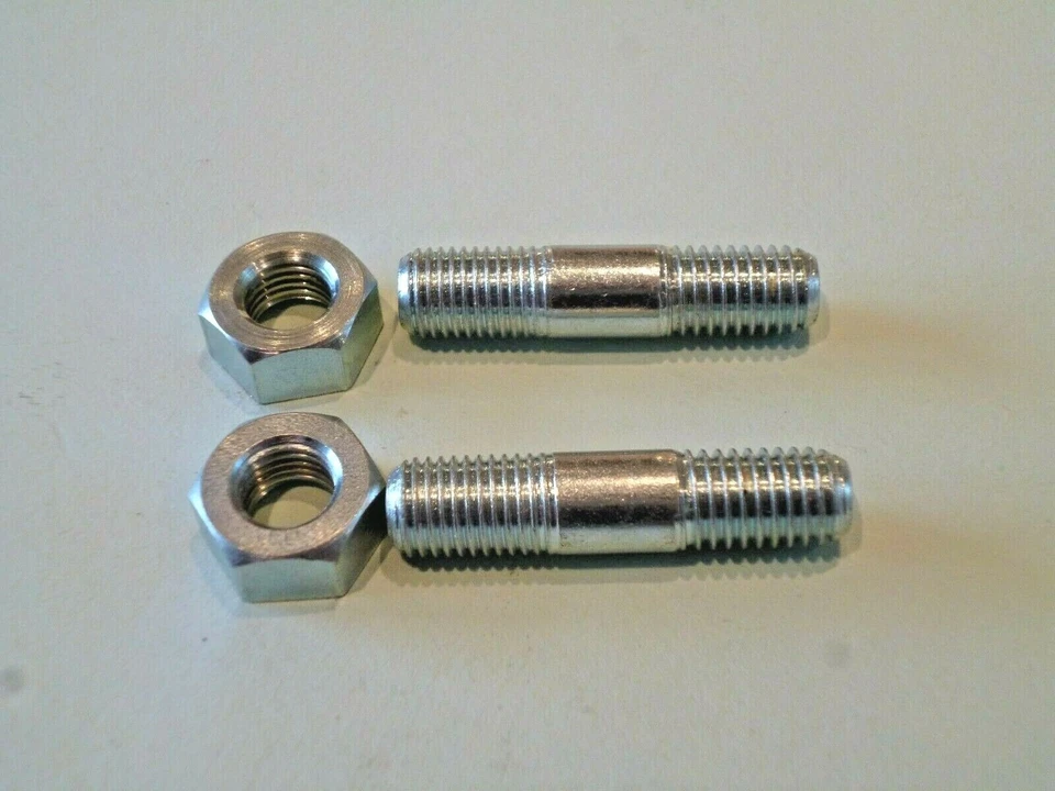 BSA BANTAM  D7 CARBURETTOR STUDS & NUTS SET 90-1380 68-0222 02-49 UK MADE - Image 1 of 1