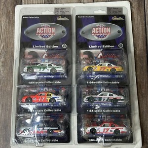 6 Vintage 1996 Darrell Waltrip 17 Racing Action Platinum Series Nascars 1/64  