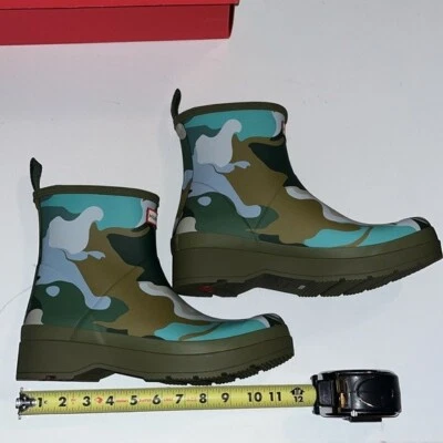 Hunter boots Men's 11 Play Short Camouflage Rain Boots Camo Print NIB - Image 1 of 4