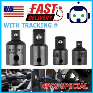 4 Pack 3/8" to 1/4" 1/2 inch Drive Ratchet Socket Adapter Reducer Air Impact Set - Picture 1 of 12