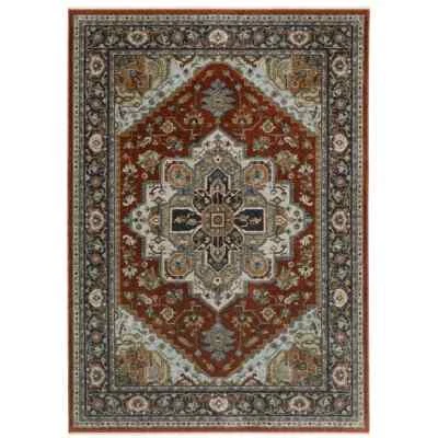 Area Rug 2x3 Red Classic design oriental Heriz Kazak 2 x 3 ' decorative 60x90cm - Image 1 of 4