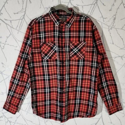 Camisa Jack & Jones Roja a Cuadros Botones Delanteros | ?Hombre XL Foto 1 de 3