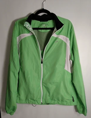 Brooks Women's Running Jacket Windbreaker Shelter Technology Green Large EUC - Image 1 of 4