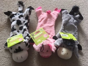 Crinkle Squeaky Dog Toy - Farmyard Buddies (Pig / Cow / Donkey) - Picture 1 of 1