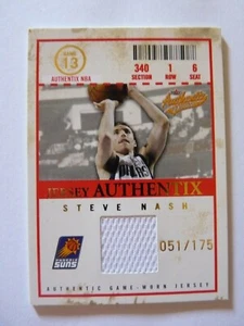2004-05 Fleer Authentix Jersey 51 /175 Steve Nash #JA-SN HOF - Picture 1 of 2