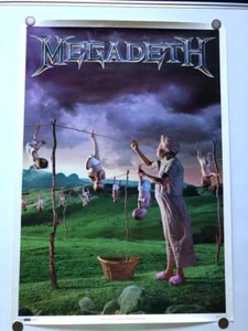 MEGADETH Youthanasia Poster 1995 25x35,5 Metall Rock Vintage Baby Original - Bild 1 von 5