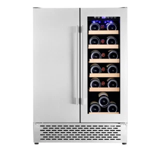 Wine and Beverage Refrigerator, Dual Zone Wine Cooler Built-In and Freestanding - Picture 1 of 8