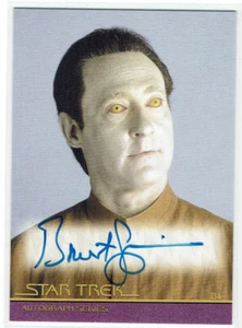 Star Trek Classic Movies Heroes & Villains Nemesis Auto A119 Brent Spiner as B4 - Picture 1 of 1