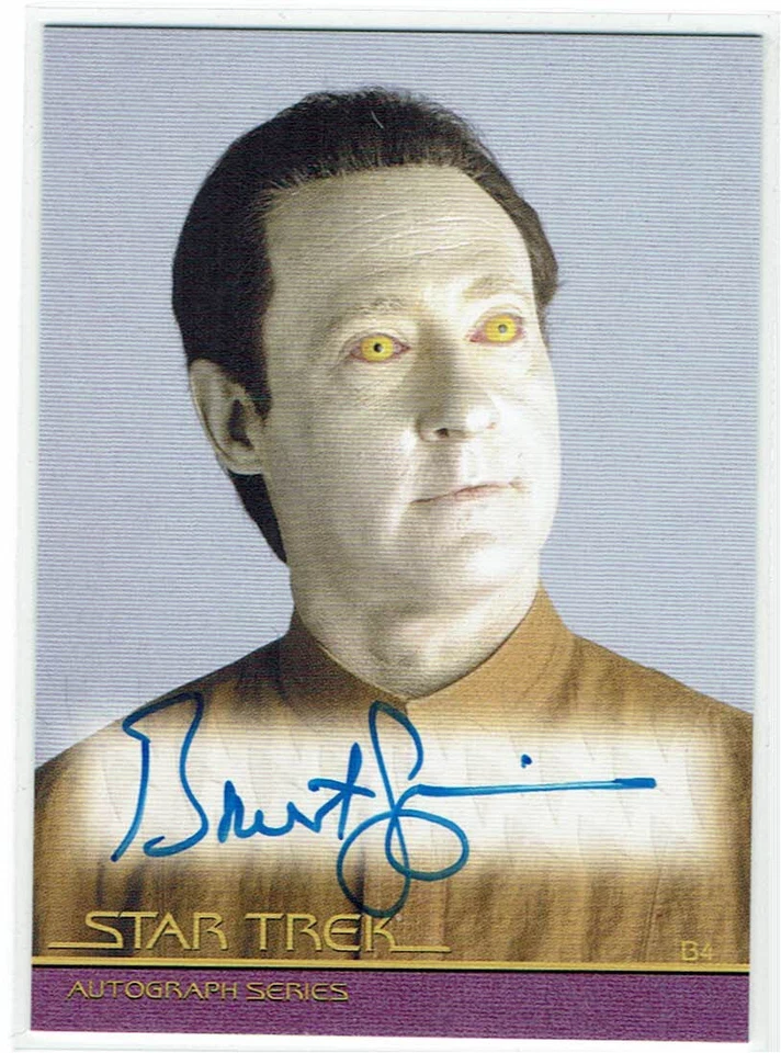Star Trek Classic Movies Heroes & Villains Nemesis Auto A119 Brent Spiner as B4 - Image 1 of 1
