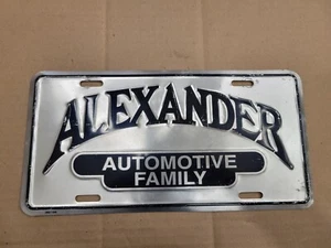 Alexander Automotive Franklin TN Metal Car Dealership Dealer License Plate Tag - Picture 1 of 4