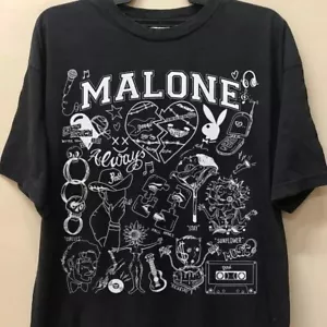 Post Malone Doodle Art Tattoo T-Shirt, Posty Rap Album Lyrics Art Shirt S-5XL - Picture 1 of 3