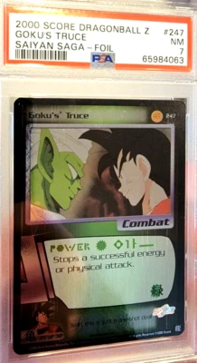 PSA 7 Limited Goku's Truce 247 Ultra Rare UR Dragon Ball Z DBZ Card Graded Slab - Image 1 of 4