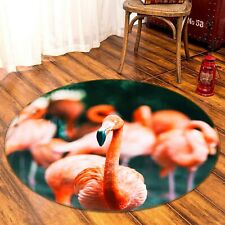 3D Pink Flamingos S161 Animal Non Slip Rug Mat Elegant Photo Carpet Sunday