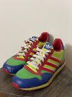 Vintage Neon Adidas ZXZ+ Sneaker Trainers Multi  Color Shoes Men Sz 9 * RARE