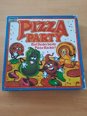 Pizza Party Parker Bist du der beste Pizza-Bäcker?  Brettspiel komplett gut - Bild 1 von 4