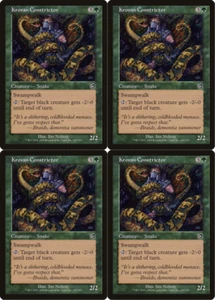 MTG 2002 KROSAN CONSTRICTOR 129/143 - SNAKE CREATURE - MAGIC CARD x4 copies - Picture 1 of 2