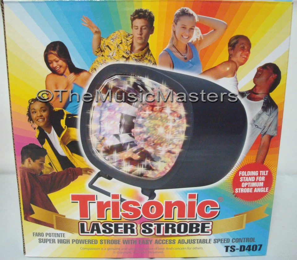 Flashing LED Strobe Light Color Changer w/ Speed Control Disco Dance Party Lamp - Image 1 of 4