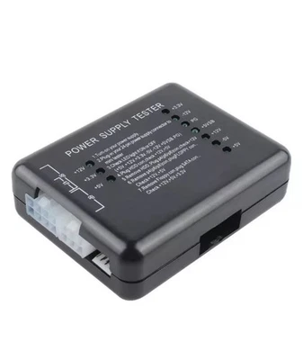 PC Computer PSU ATX Power Supply Tester 4/6/8/20/24 Pin Plug SATA Floppy Molex - Image 1 of 4