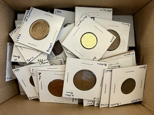Foreign World Coins Mixed Lot of 25 Carded Coins - Picture 1 of 5