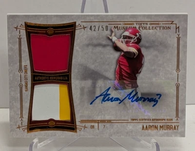 Aaron Murray  2014 Topps Museum Collection Auto SSDRA-AMU /50 - Image 1 of 4