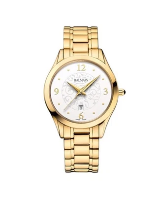 BALMAIN 女士模拟石英休闲手表经典礼服白色表盘防水轮盘 — 第 1/3 张图片