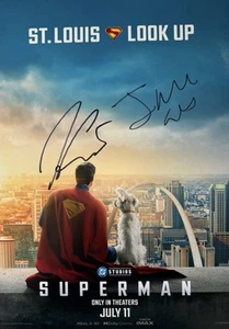 Foto ACOA firmada por David Corenswet y James Gunn “Superman (2025) AUTÓGRAFO 16x12” - Imagen 1 de 5
