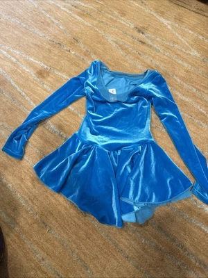 Vestido de patinaje artístico Mondor azul usado Bin 2 azul Foto 1 de 4