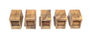 vintage PHILCO 42-350 TABLETOP:  5 OF 6  "MARBLED"  BAKELITE PUSH-ON PRE-SETS - Picture 1 of 3