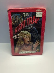 Night Trap Sega CD 1st PRINT RED BOX BRAND NEW AUTHENTIC FACTORY SEALED HTF READ - Picture 1 of 22