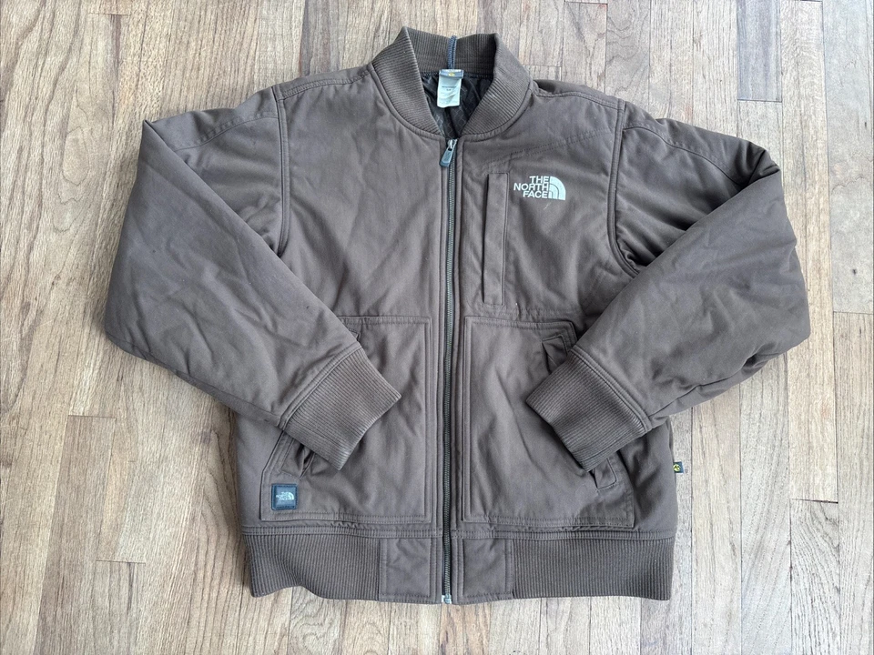 VTG The North Face Jacket A5 Series Men’s Small Brown Full Zip Headphone Pocket - Image 1 of 4
