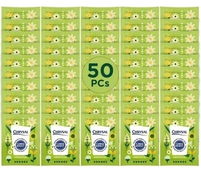 Chrysal Flower Food for Fresh Cut Flowers – 50-Pcs 5 GR Packets for Vase Bouquet