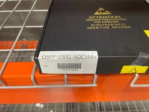 NEW CISCO QSFP-100G-AOC5M 100GBASE QSFP Active Optical Cable, 5m - Afbeelding 1 van 2