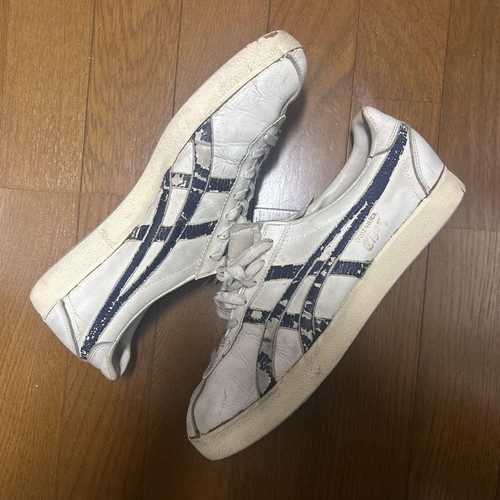 Vintage Asics Onituka Tiger Vikka B&W Bianco Made in Japan senza scatola Uomo Us8 5