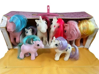 Estuche de transporte My Little Pony 1983 vintage 7 ponis con accesorios ¡3 unicornios! Foto 1 de 4