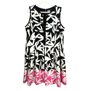Vince Camuto Maximalist Floral Coquette Glam Statement Classy Mini Dress 16W - Picture 1 of 11