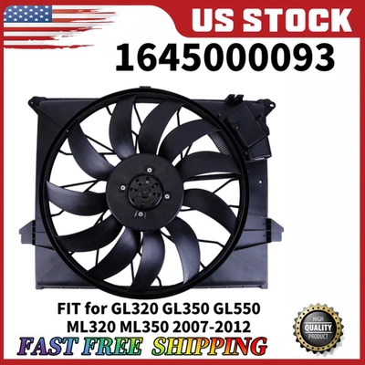For 2007 2008 2009-2012 MERCEDES-BENZ GL450 A/C Radiator Fan Assembly 1645000093 Foto 1 de 4