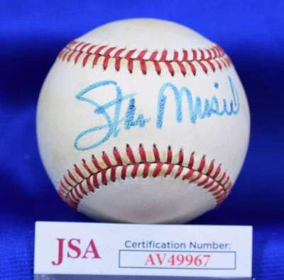 Stan Musial JSA COA Autograph National League Feeney Signed Baseball - Image 1 of 2